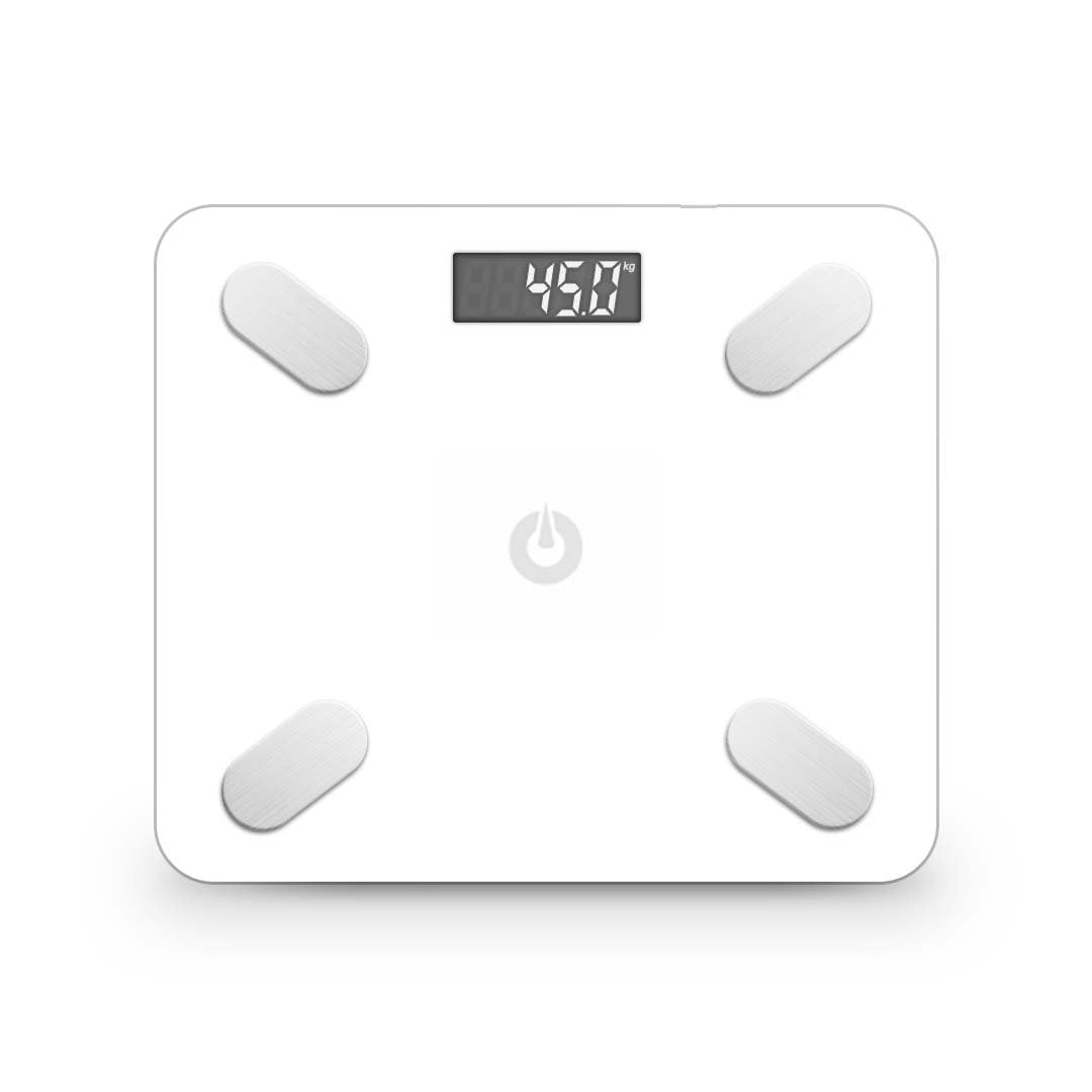 Wireless Bluetooth Digital Body Fat Bathroom Scale White