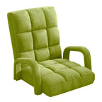 Floor Recliner Lazy Chair with Armrest Yellow Green