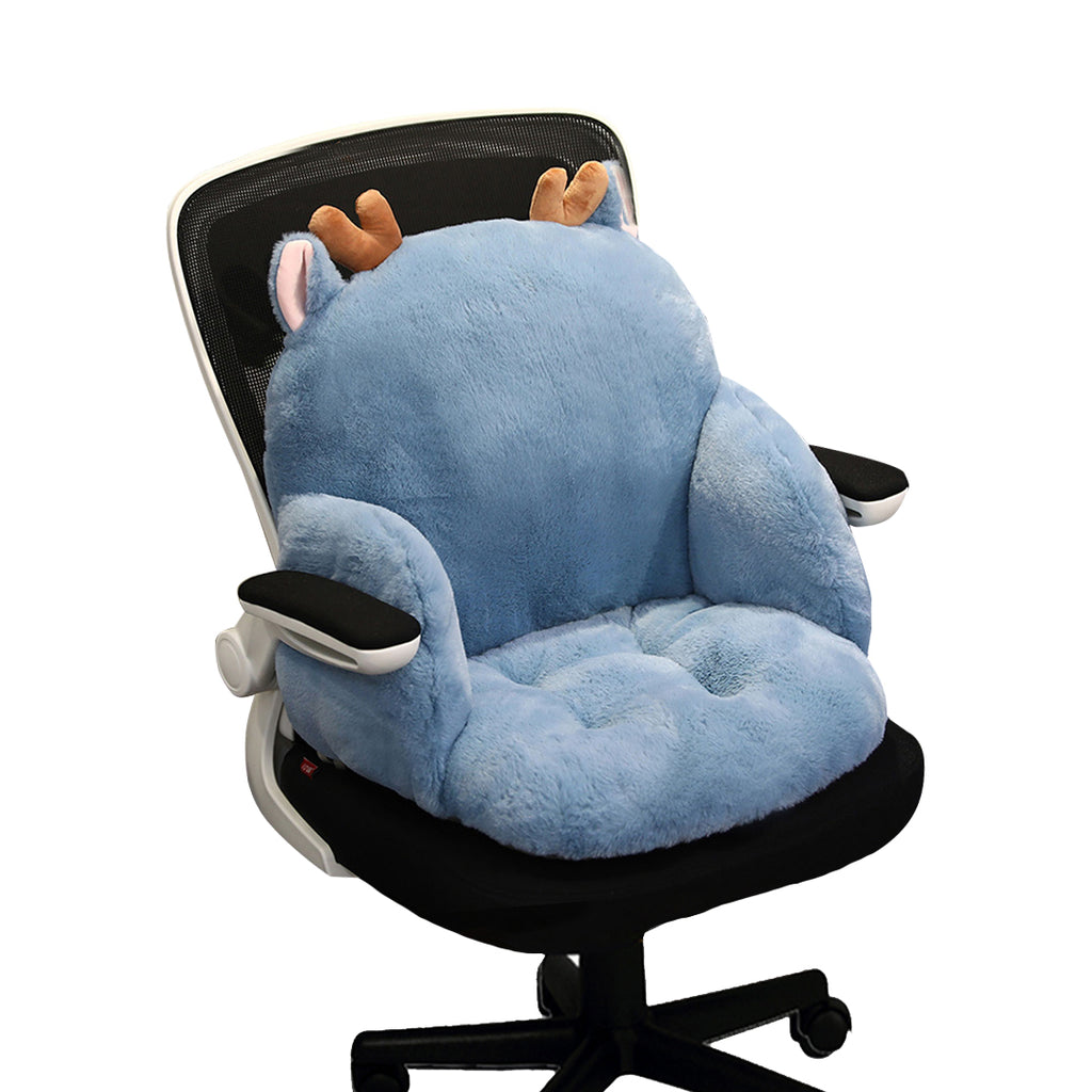 Blue Deer Shape Seat Cushion