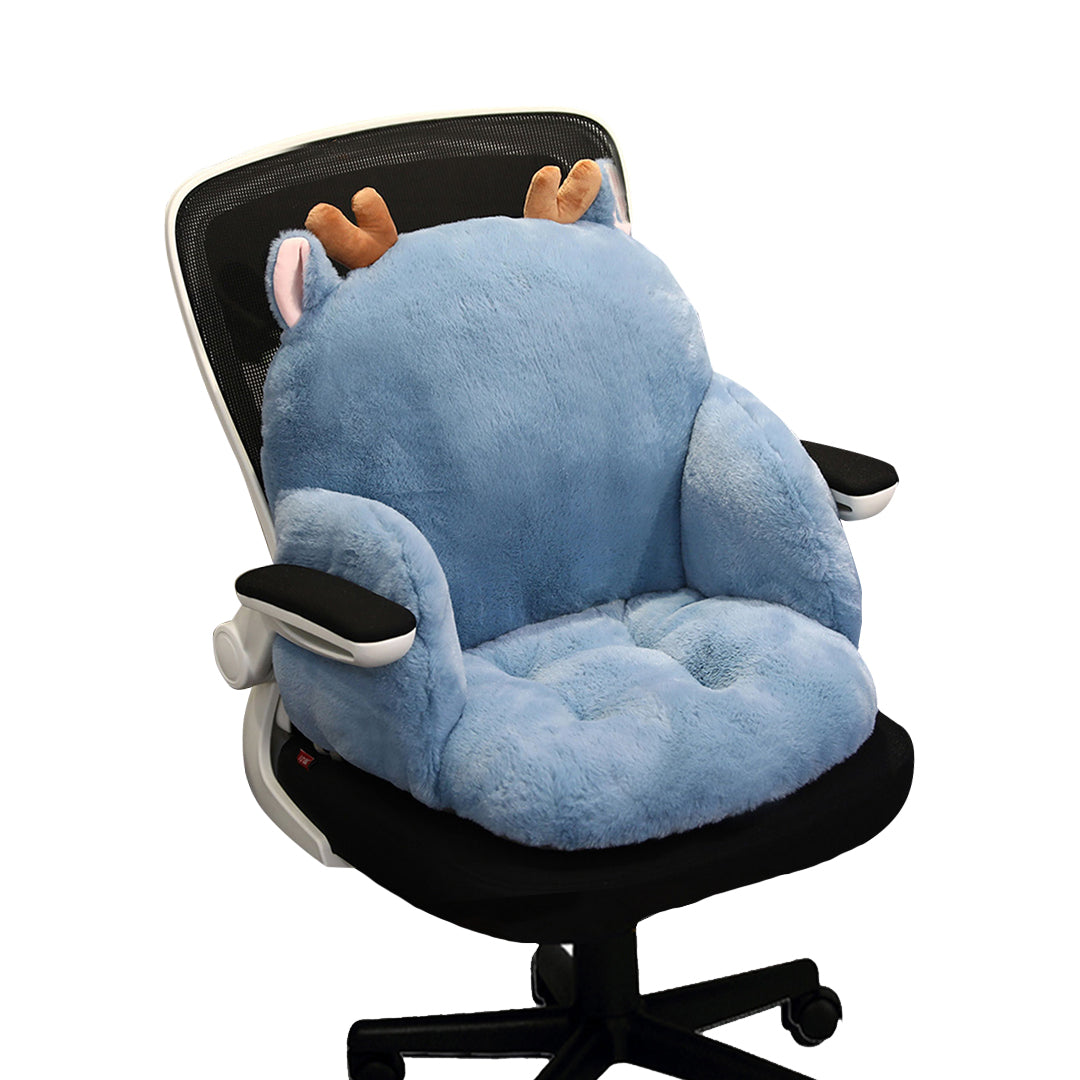 Blue Deer Shape Seat Cushion