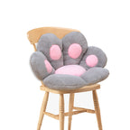 80cm Grey Paw Shape Cushion