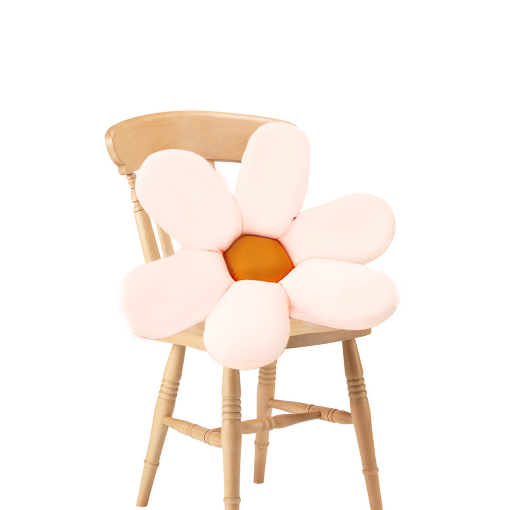White Daisy Flower Shape Cushion