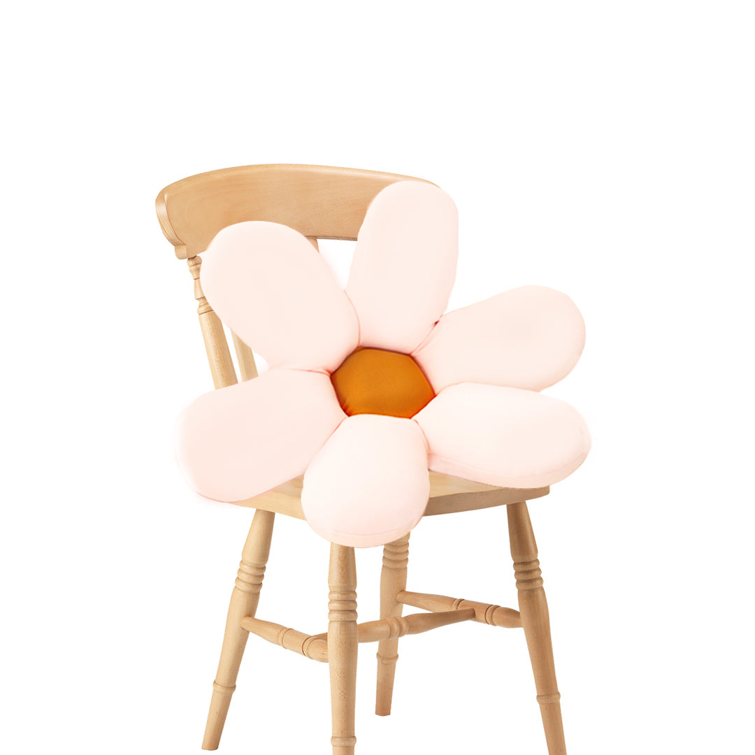 White Daisy Flower Shape Cushion