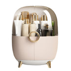 Pink Transparent Countertop Cosmetic Storage