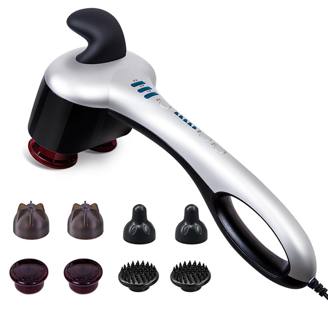 Handheld Massager with Soothing Heat Silver