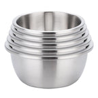 SOGA 5Pcs Matte Stainless Steel Mixing Bowl