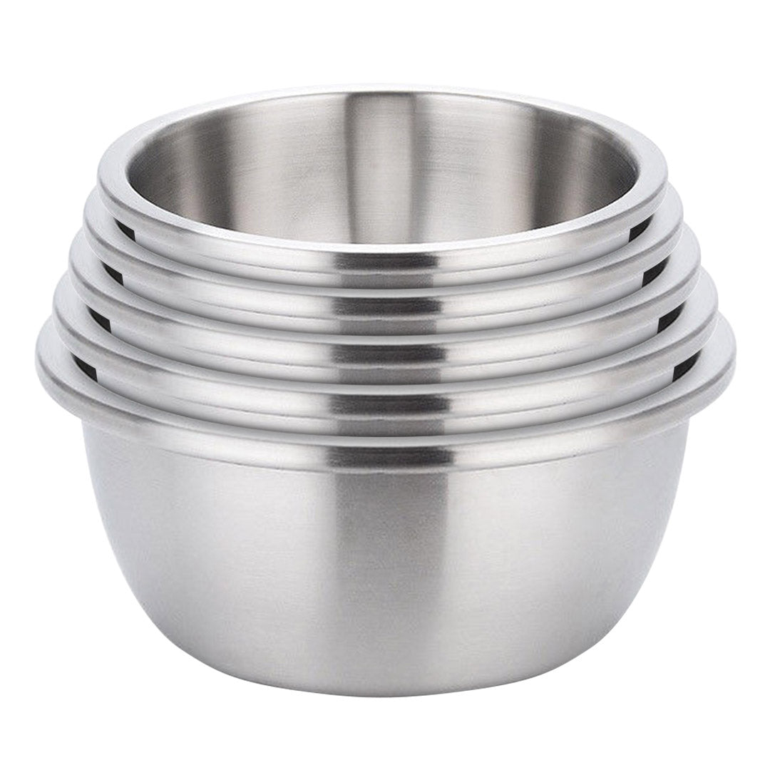 SOGA 5Pcs Matte Stainless Steel Mixing Bowl