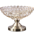 Pedestal Crystal Glass Fruit Bowl