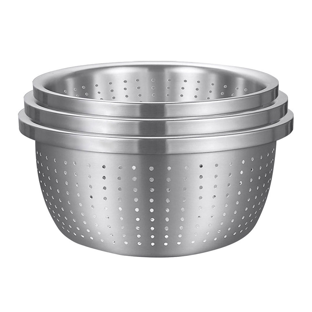 SOGA Stainless Steel Metal Basket Strainer 3PCS Set B