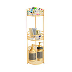 3 Tier Freestanding Storage Shelf Multifunctional Display Rack with Basket