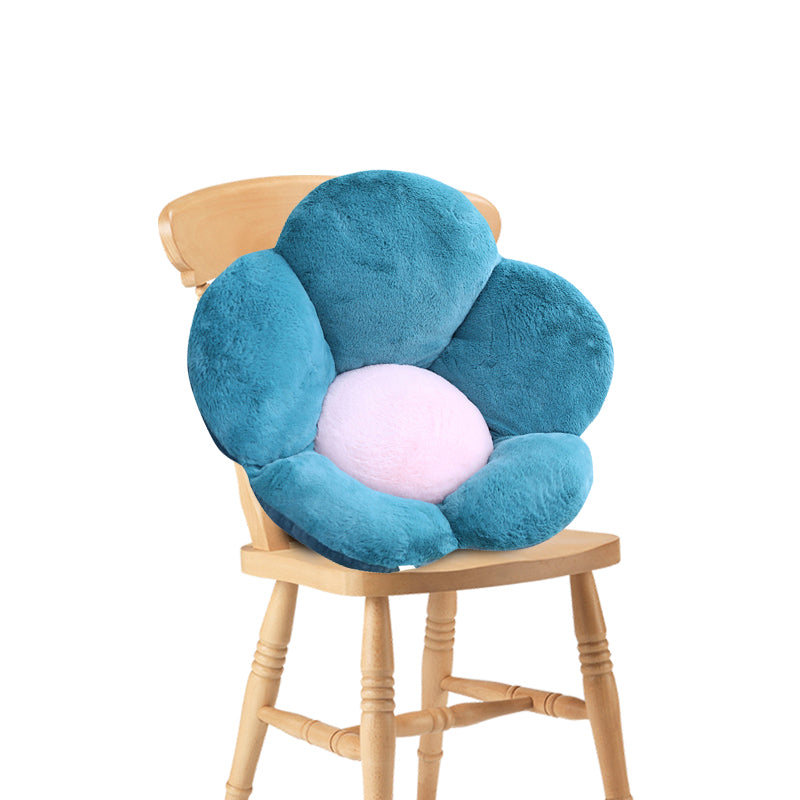 Green Whimsical Flower Cushion