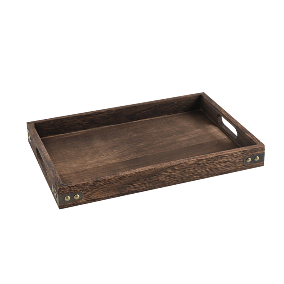 Medium Walnut Rectangle Wooden Tray