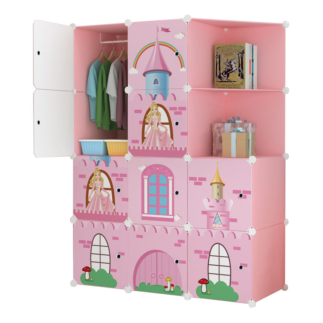 10 Cubes Pink Castle Wardrobe