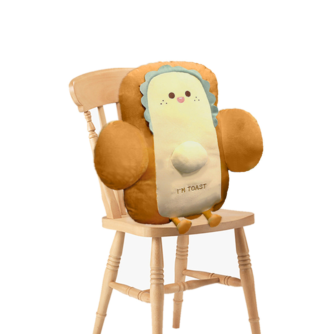 58cm Cute Face Toast Bread Cushion