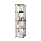 Black 4 Tier Cube Organiser