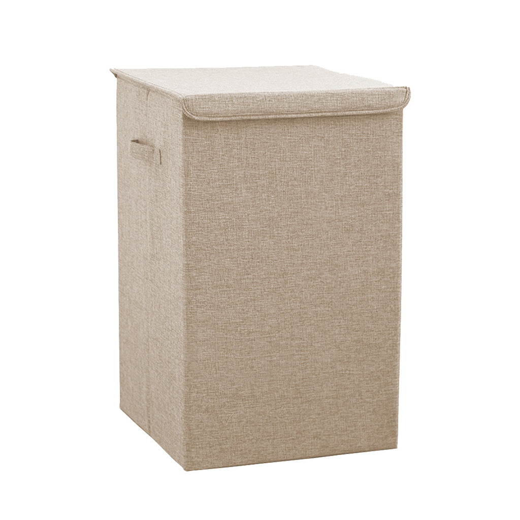 Beige Large Laundry Hamper Storage Box