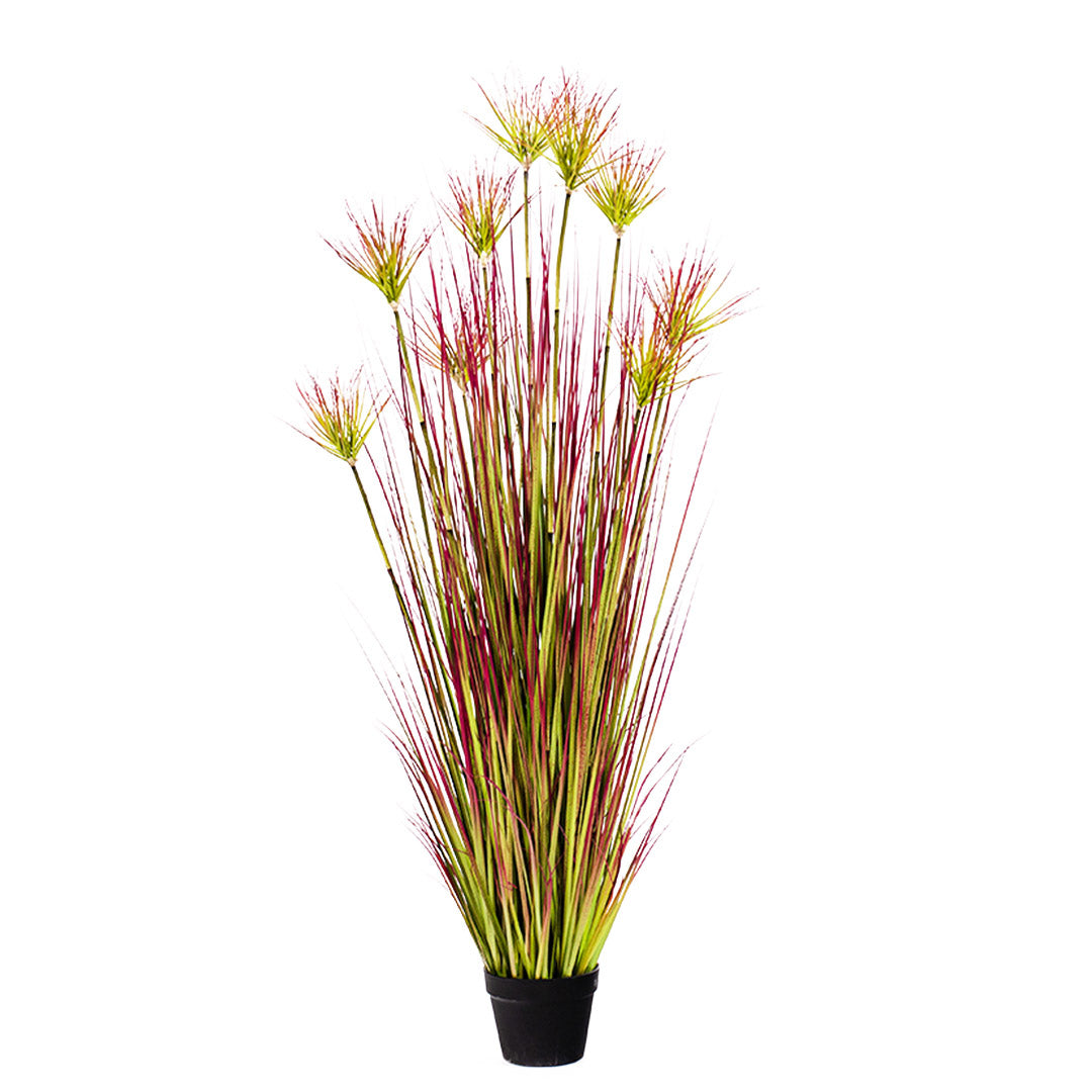 150cm Purple-Red Artificial Indoor Potted Papyrus Plant Tree