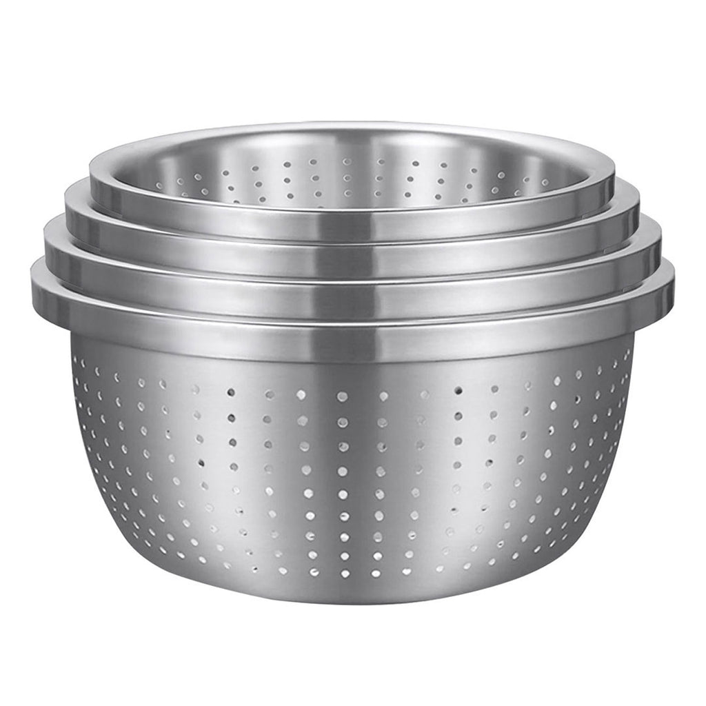 SOGA Stainless Steel Metal Basket Strainer 4PCS Set B