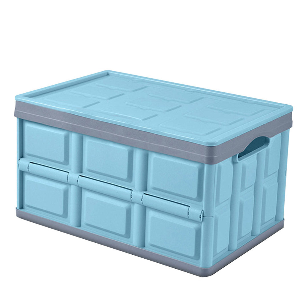 56L Collapsible Car Trunk Storage Box Blue