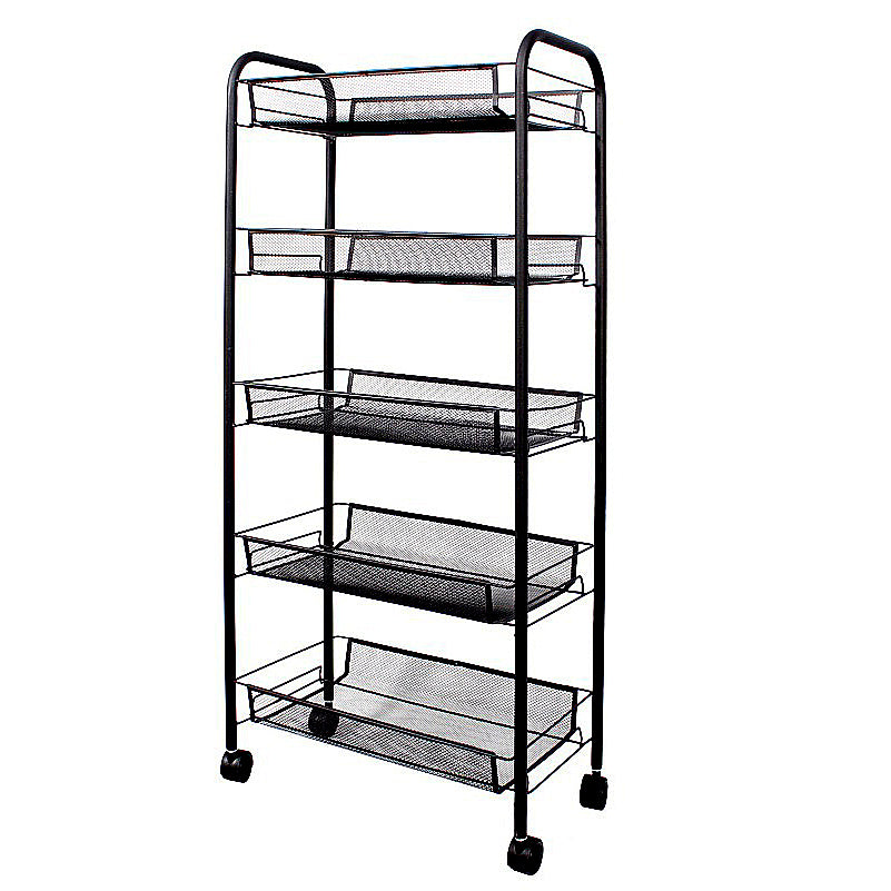 5 Tier Steel Mesh Kitchen Cart