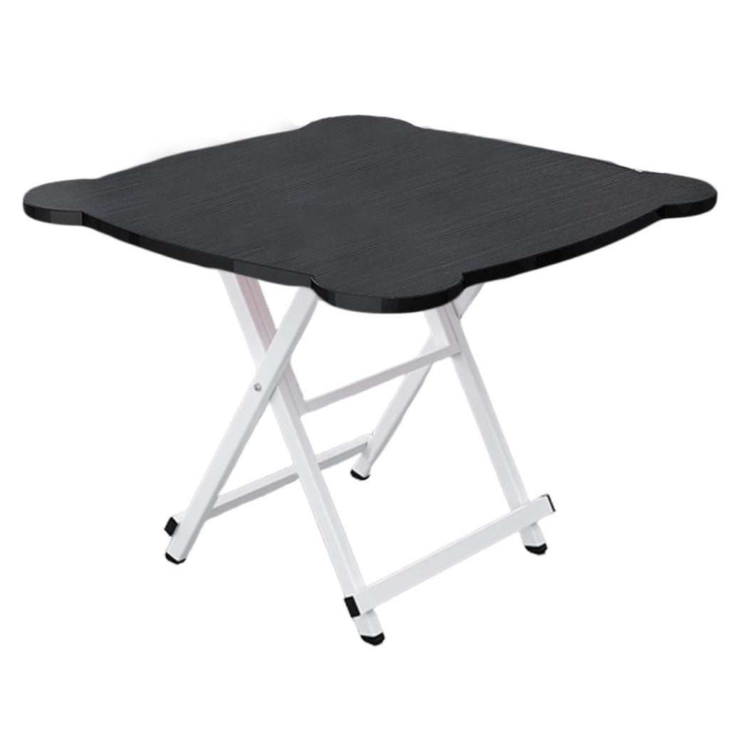 Black Minimalist Cat Ear Foldable Portable Table