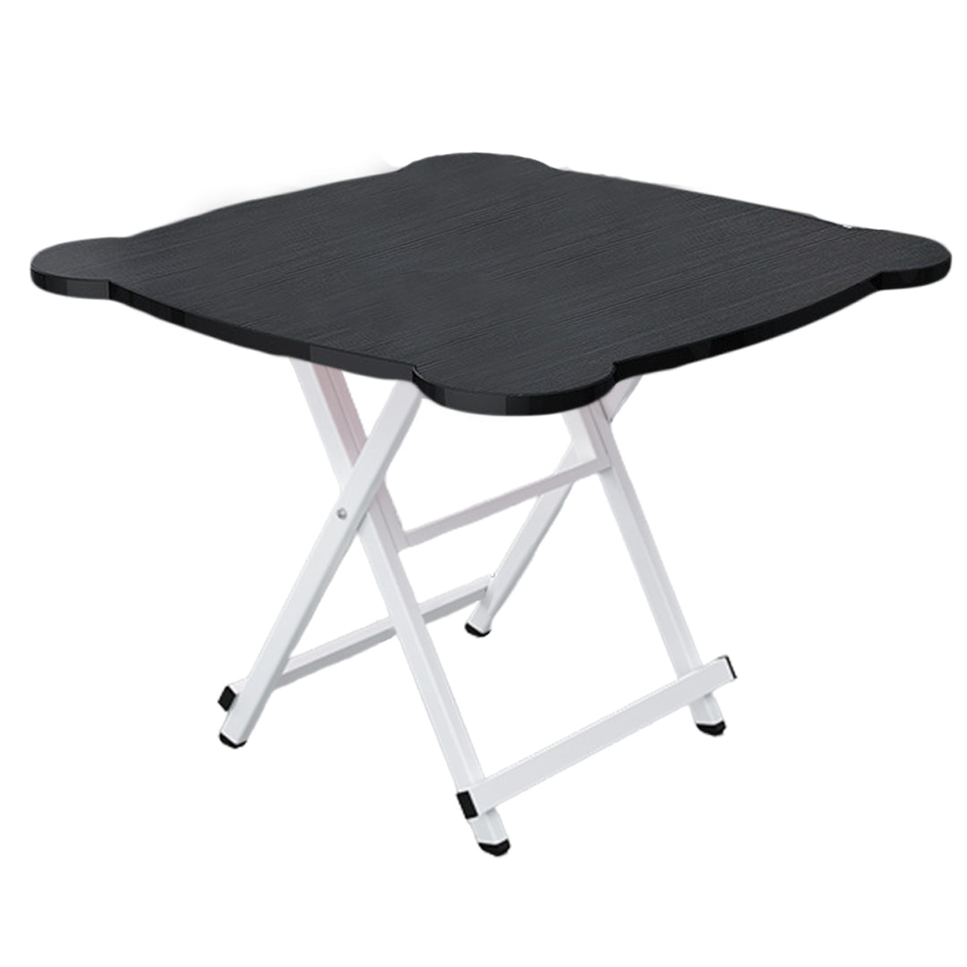 Black Minimalist Cat Ear Foldable Portable Table