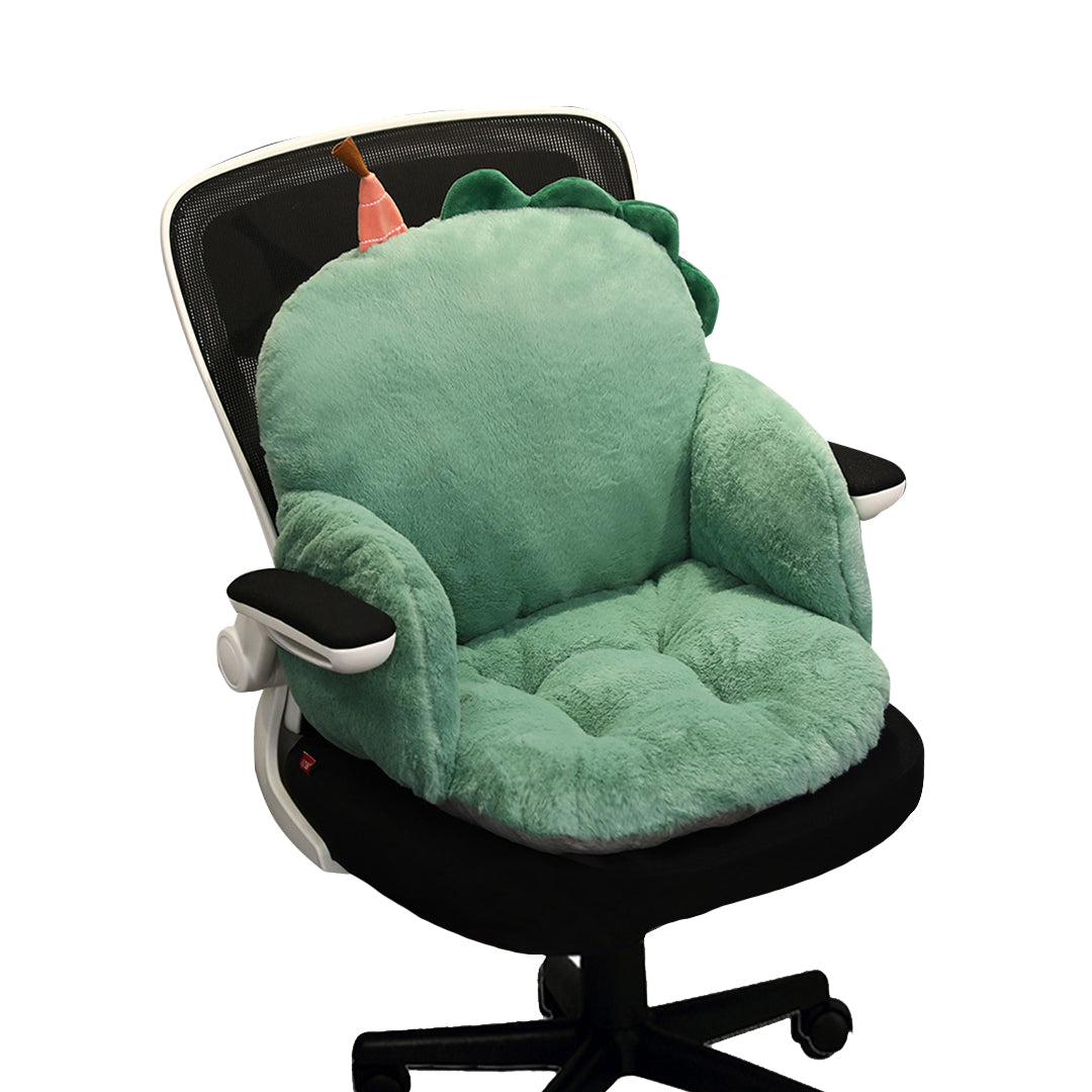Green Dino Shape Seat Cushion