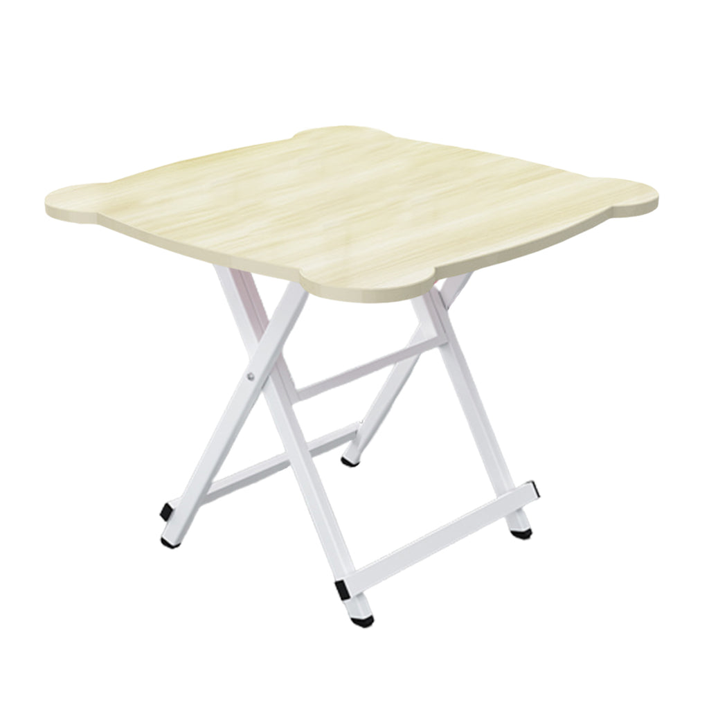 White Minimalist Cat Ear Foldable Portable Table
