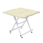 White Minimalist Cat Ear Foldable Portable Table