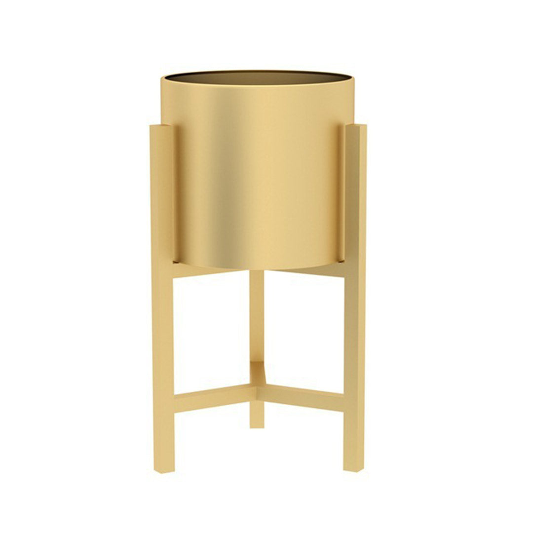 45CM Reversible Gold Metal Plant Pots Holders Rack