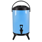 14L Stainless Steel Milk Tea Barrel with Faucet Blue