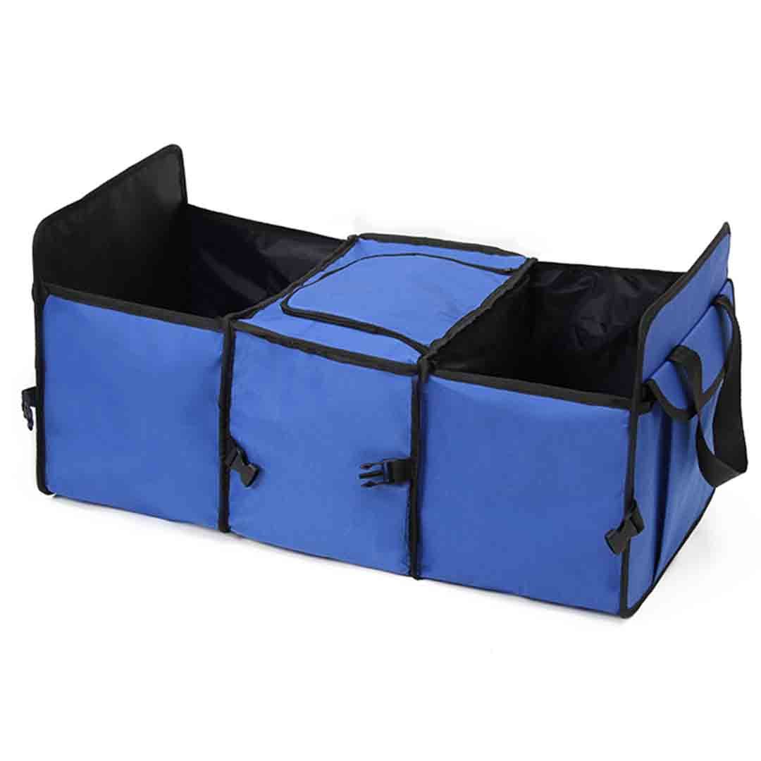 Car Portable Storage Box Multi-function Organizer Blue