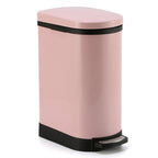 Foot Pedal Stainless Steel Trash Bin 10L Pink