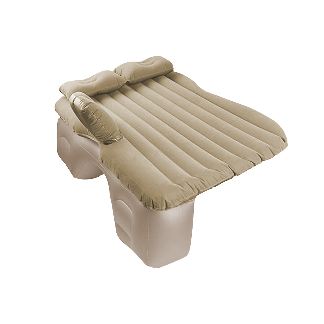 Beige Stripe Inflatable Car Mattress