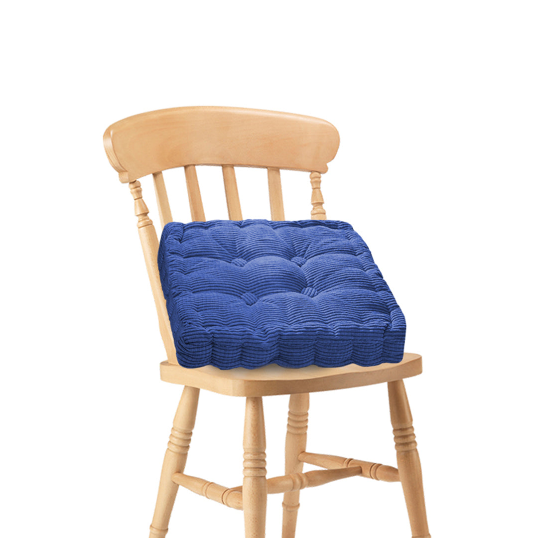 Blue Plush Square Cushion