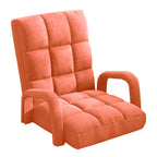 Floor Recliner Lazy Chair with Armrest Orange