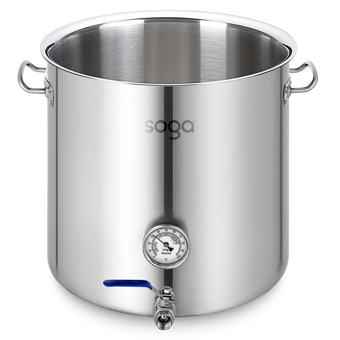 SOGA Stainless Steel 33L Brewery Pot No Lid 35*35cm