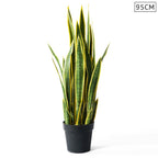 95cm Artificial Yellow Edge Tiger Piran Plant
