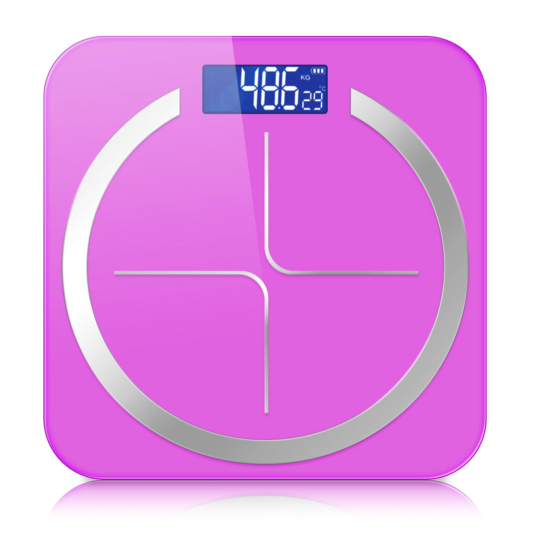 180kg Glass Digital Fitness Electronic Scales Pink