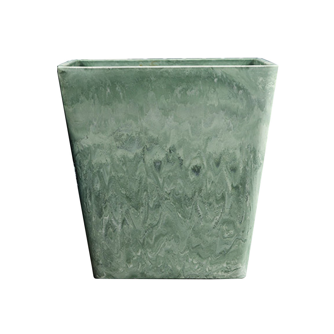 27cm Green Grey Square Planter