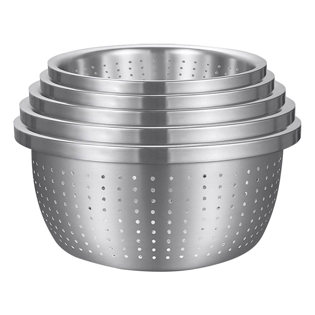SOGA Stainless Steel Metal Basket Strainer 5PCS Set B