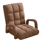 Floor Recliner Lazy Chair with Armrest Coffee