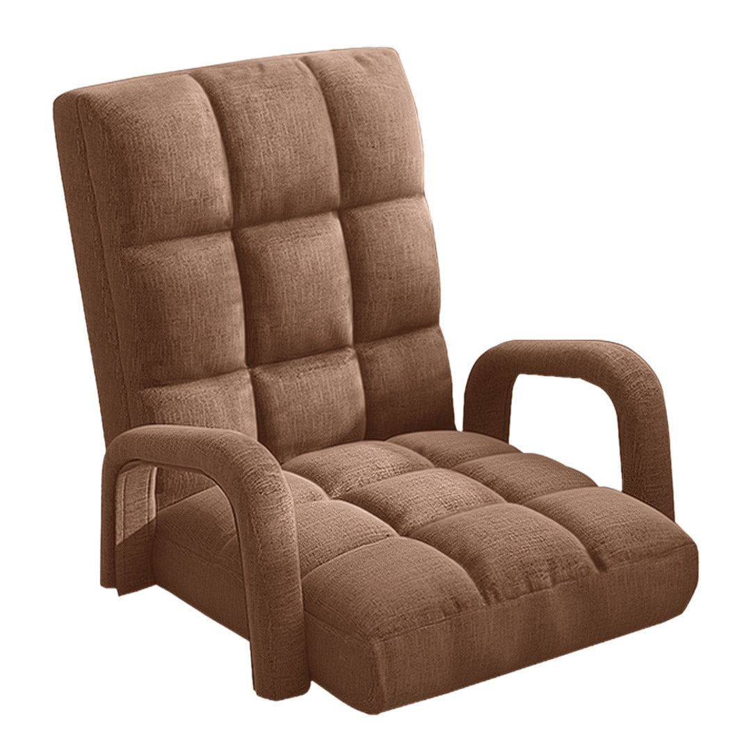 Floor Recliner Lazy Chair with Armrest Coffee