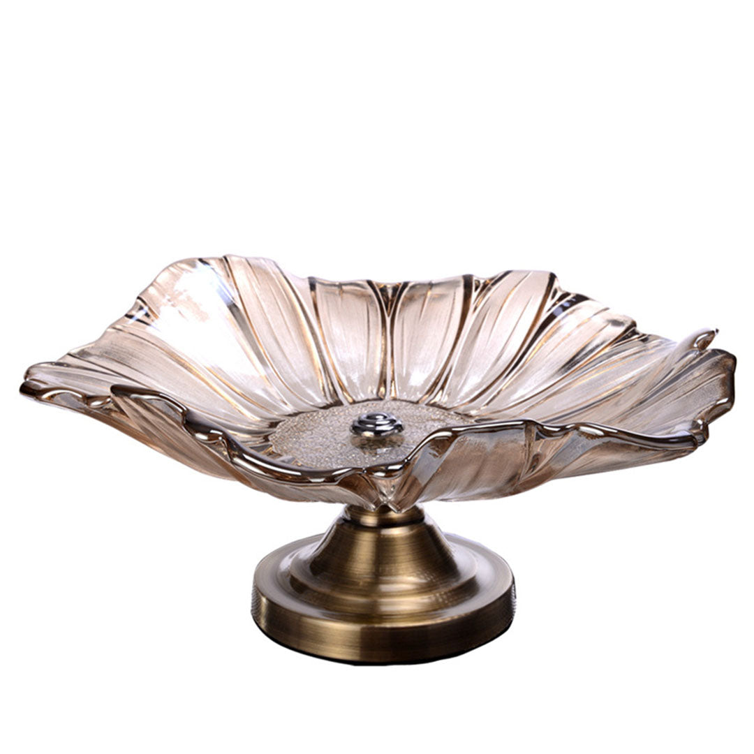 Tulip Crystal Glass Fruit Holder