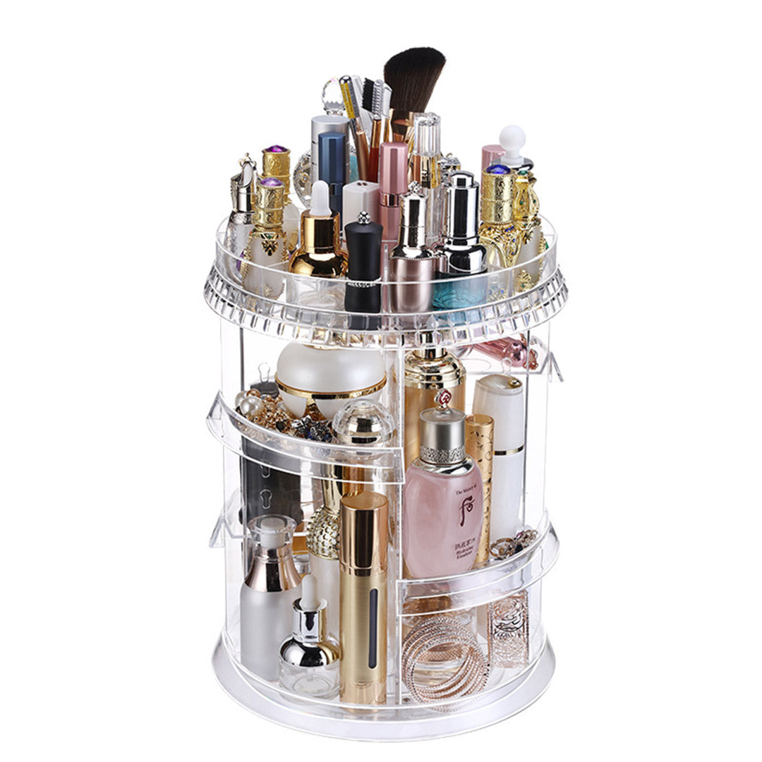 360 Degree Rotating Makeup Organiser Cosmetics Holder