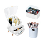 White Cosmetic Jewelry Storage Organiser Set