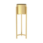 90CM Reversible Gold Metal Plant Pots Holders Rack