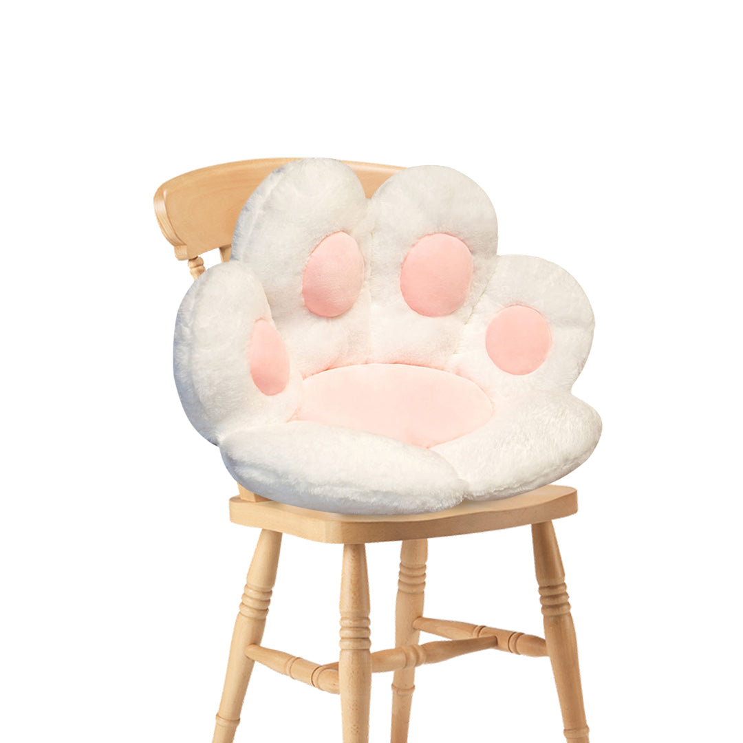 80cm White Paw Shape Cushion