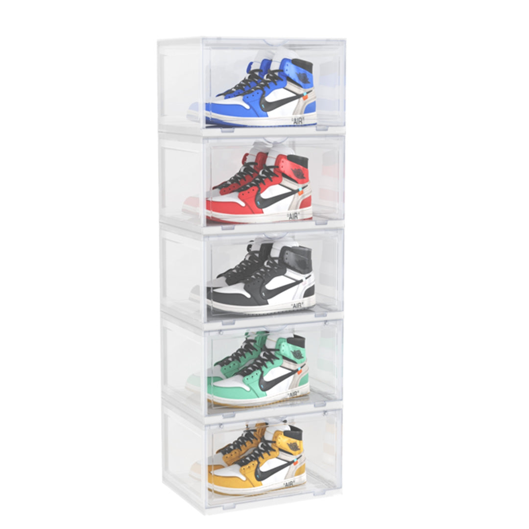 5 Tier Transparent Shoe Organiser