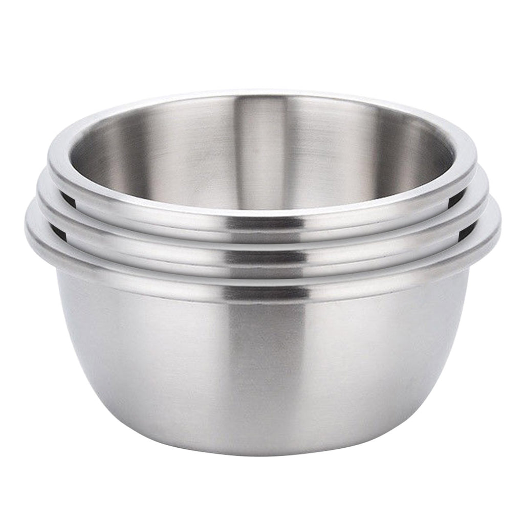 SOGA 3Pcs Matte Stainless Steel Mixing Bowl